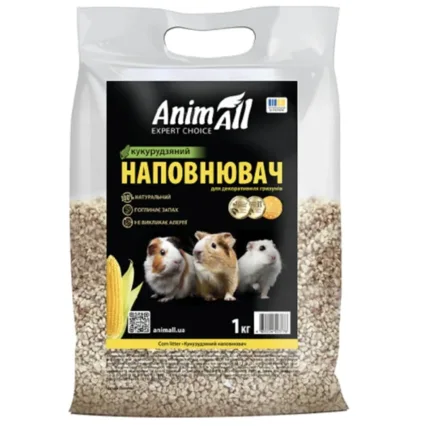 Animall Наповнювач кукурудзяний для гризунів, 1кг