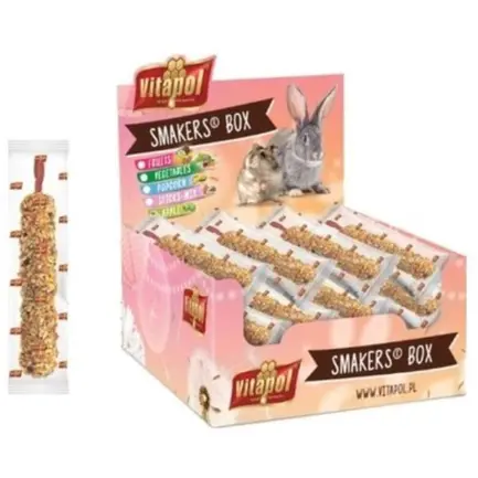 Колба Vitapol Smakers Box для гризунів, мікс, упаковка 12 шт