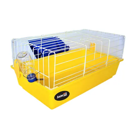 Клітка AnimAll F-708-y для кролика, жовта, 80 × 48 × 44 см
