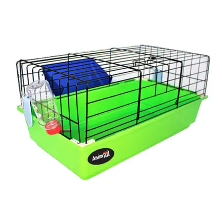 Клітка AnimAll F-708-g для кролика, зелена, 80 × 48 × 44 см