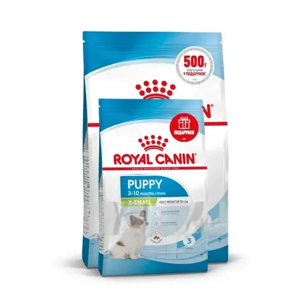 Сухий корм Royal Canin XSMALL PUPPY 1,5кг+500г
