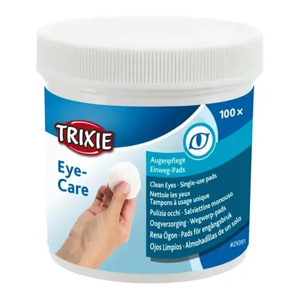 Одноразові серветки д/чистки очей TRIXIE алое віра та провітамін В5 * 100шт