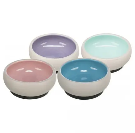 Миска Trixie керамічна з гумовою кромкою, 0.6 л/14 см