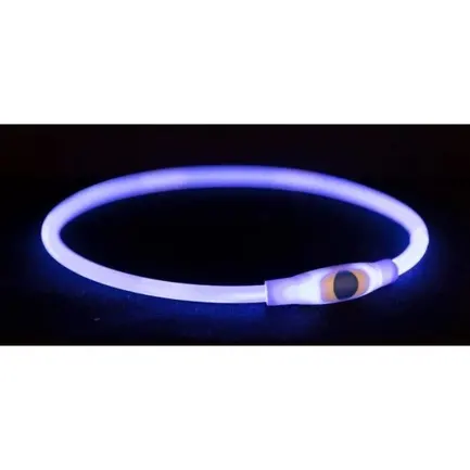 Trixie Flash USB Нашийник, що світиться S–M: 40см/8мм різнокольоровий, силіконовий: додаткове фото 2