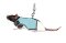 Шлейка з повідцем Trixie Soft для пацюка, нейлон, 12-18 см (кольори в асортименті) — Фото 9
