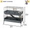 Ferplast CAGE RABBIT 120 W/STAND Клітка для кролів 2 поверхи, пластик — Фото 9