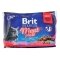 Набір вологих кормів Brit Premium Cat Pouch «М&#039;ясна тарілка» для котів, 4 шт х 100 г — Фото 2