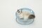 Складаний лежак для домашніх тварин MISOKO Pet bed round, 45x45x22 cm, light blue — Фото 9