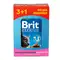 Набір паучів &quot;3+1&quot; для котів Brit Premium Cat pouch Chicken &amp; Turkey з куркою та індичкою, 4х100г — Фото 10