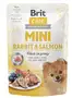 Вологий корм Brit Care Mini для собак, з філе кролика та лосося в соусі, 85 г