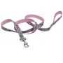 Coastal Lazer Brite Reflective Leash КОСТАЛ ЛАЗЕР БРАЙТ світловідбивний повідець для собак, 2.5смХ1.8м Серця рожевий