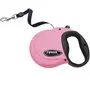 Coastal Power Walker Retractable Leash КОСТАЛ рулетка-повідець для собак до 7.3кг, стрічка 3.6м Рожевий