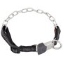 Sprenger Adjustable Collar with Assembly Chain СПРЕНГЕР РЕГУЛЬОВАНИЙ НАШИЙНИК з нейлоном для собак, середня ланка, нержавіюча сталь Зелений - воронена сталь — Фото 6