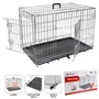 Flamingo Wire Cage Keo Silver ФЛАМІНГО КЕО СІЛЬВЕР КЛІТКА 2-х дверна для собак 93х57х62 см Flamingo Wire Cage Keo Silver ФЛАМІНГО КЕО СІЛЬВЕР КЛІТКА 2-х дверна для собак 93х57х62 см