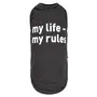 Борцівка Pet Fashion «my life - my rules» для собак, розмір S, чорна