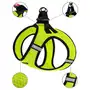 Шлея для собак Bronzedog Mesh Vest 3D сітка лимонна 2XS