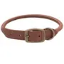Coastal Circle-T Round Dog Collar КОСТАЛ СЕРКЛ-Т круглий шкіряний нашийник для собак, 1.2х50см Шоколадний