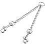 Sprenger Coupling Chain СПРЕНГЕР ПОВІДЕЦЬ-СПАРКА для 2-х собак, карабін, хромована сталь 1,5 мм, 40 см