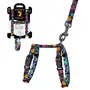 Шлея з повідцем для Котів та Дрібних Собак BronzeDog Urban Art Диско 2XS