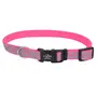 Coastal Lazer Brite Reflective Collar КОСТАЛ ЛАЗЕР БРАЙТ світловідбивний нашийник для собак, 1.6х30-46см Рожева зебра