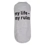 Борцівка Pet Fashion «my life - my rules» для собак, розмір XS, Крейдаанж