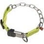 Sprenger Adjustable Collar with Assembly Chain СПРЕНГЕР РЕГУЛЬОВАНИЙ НАШИЙНИК з нейлоном для собак, середня ланка, нержавіюча сталь Зелений - воронена сталь — Фото 5