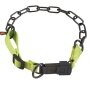 Sprenger Adjustable Collar with Assembly Chain СПРЕНГЕР РЕГУЛЬОВАНИЙ НАШИЙНИК з нейлоном для собак, середня ланка, нержавіюча сталь Зелений - воронена сталь — Фото 1