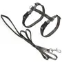Flamingo Cat Harness and Leash Ziggi ФЛАМІНГО ЗІГГІ шлея та повідець для котів Cіро-коричневий